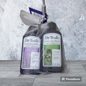 Dr Teal's foaming bath w/Epson salt 2 pk, lavender and eucalyptus/spearmint